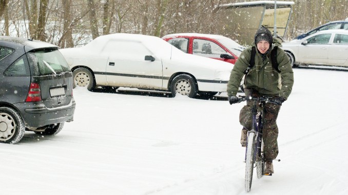 Schnee, winter, Fahrrad Wien, 