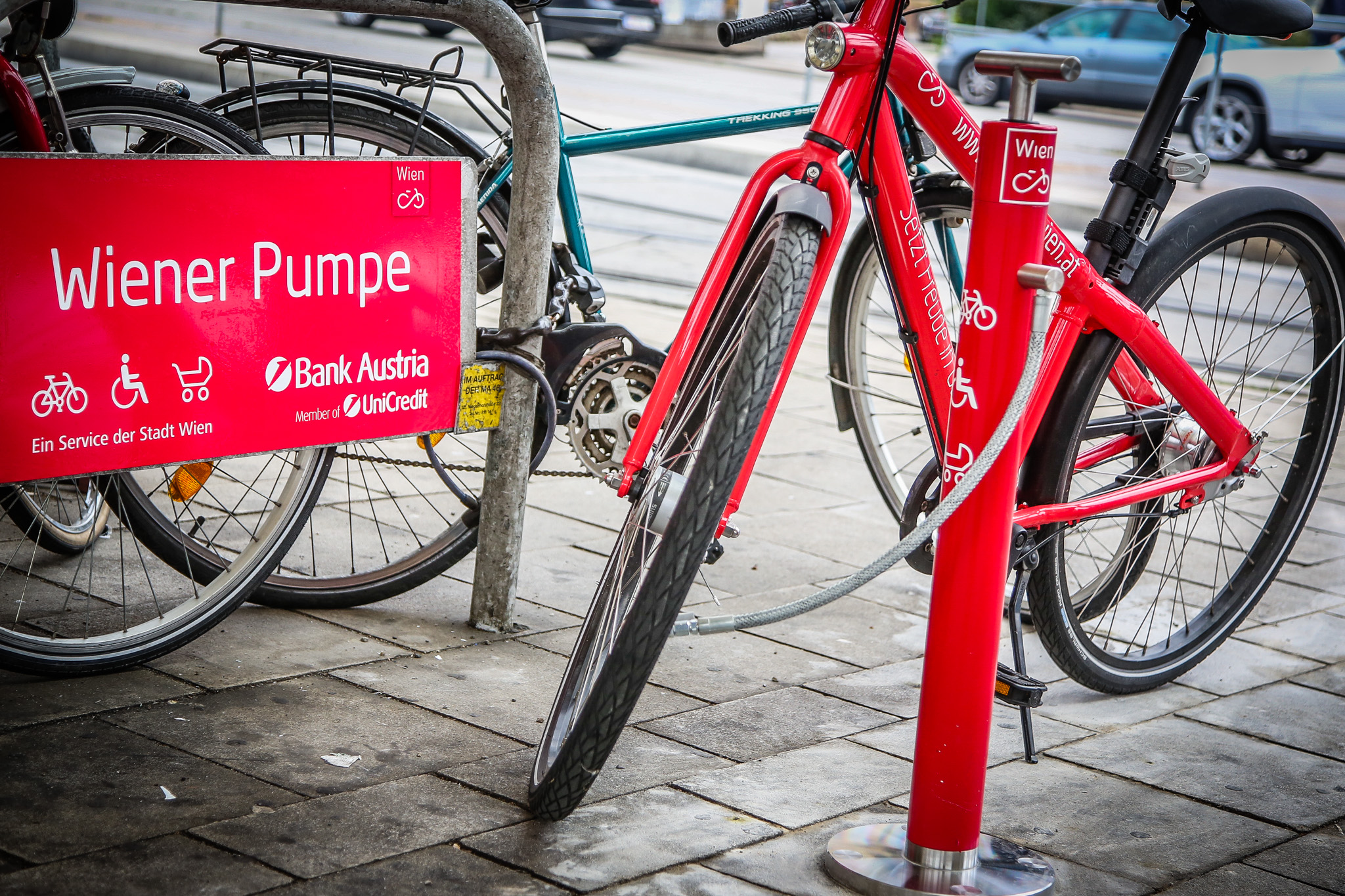 Offentliche Luftpumpen Netz Wurde Ausgeweitet Fahrrad Wien