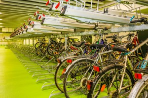 Parkbereich Radstation Wien Hauptbahnhof