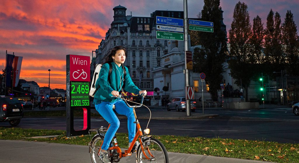 An der Zählstelle bei der Wiener Oper wurde die 1 Millionen Marke geknackt.