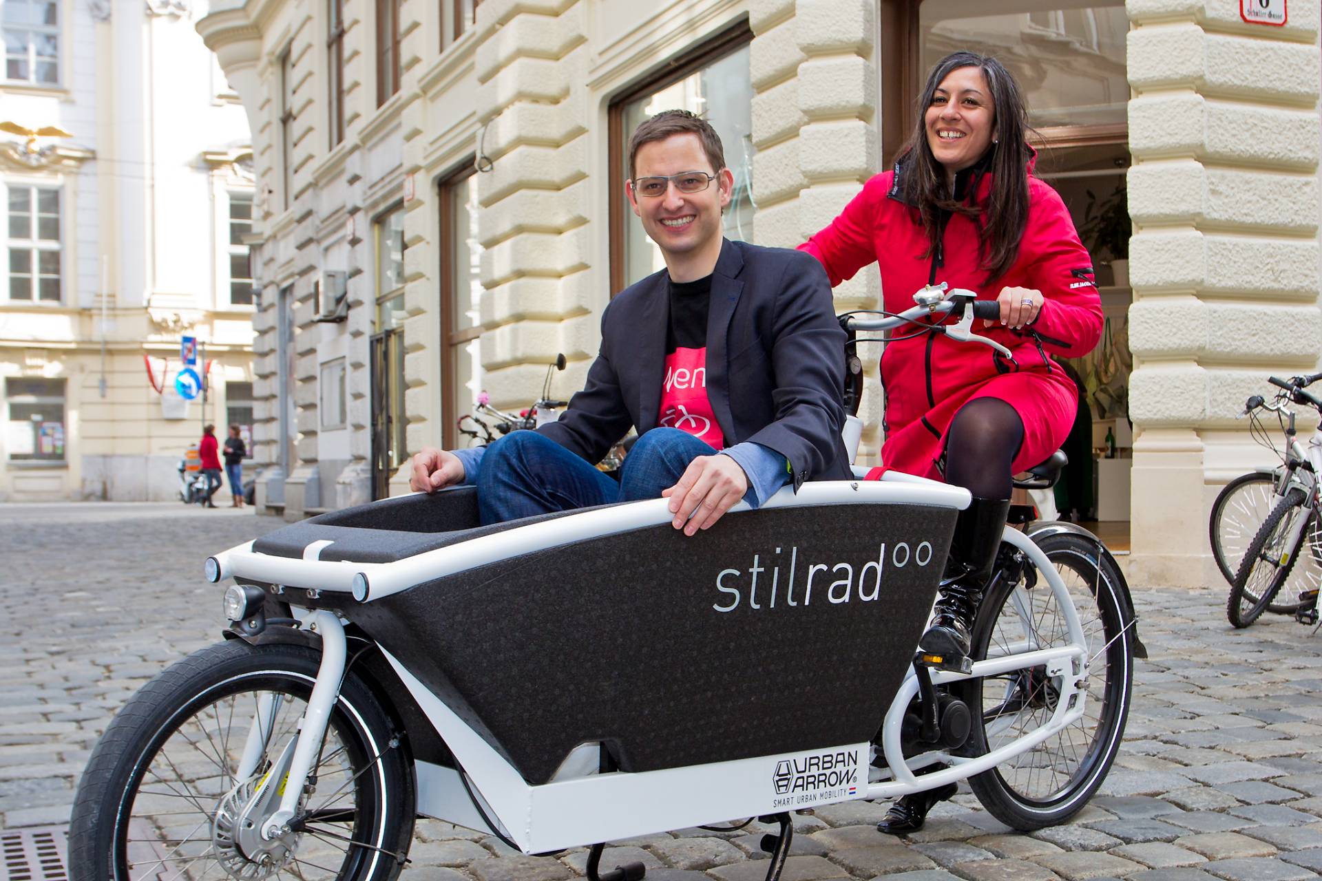 Auftakt Pressekonfernz zum RadJahr 2013. Maria Vassilakou und Martin Blum