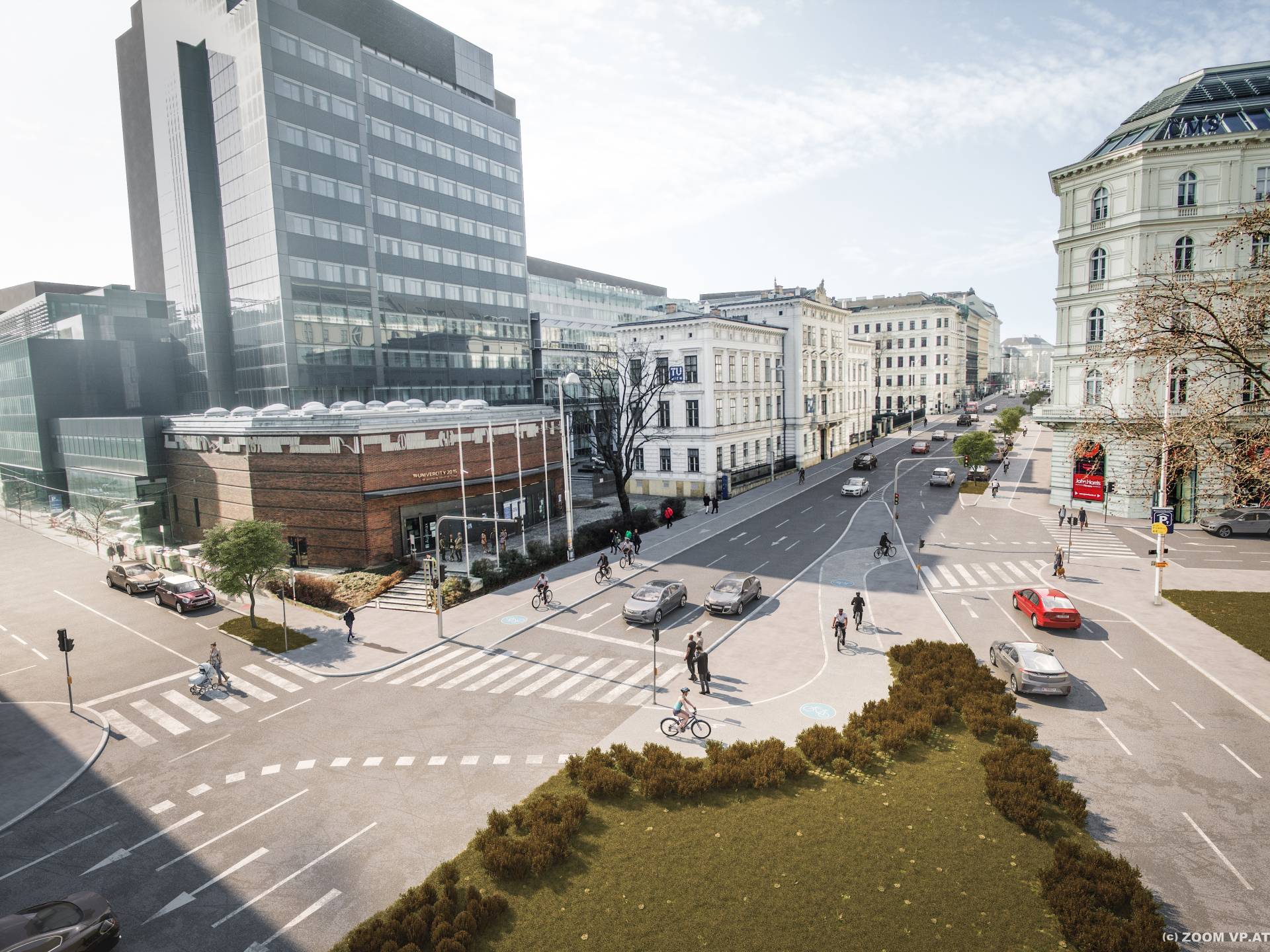 Visualisierung des Getreidemarkts wie er nach dem Umbau aussehen wird. (c)ZOOMVP