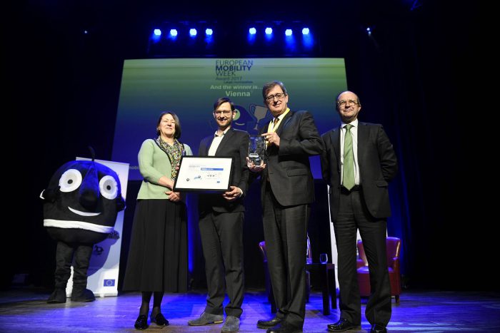Preisverleihung zum European Mobility Week Award in Brüssel