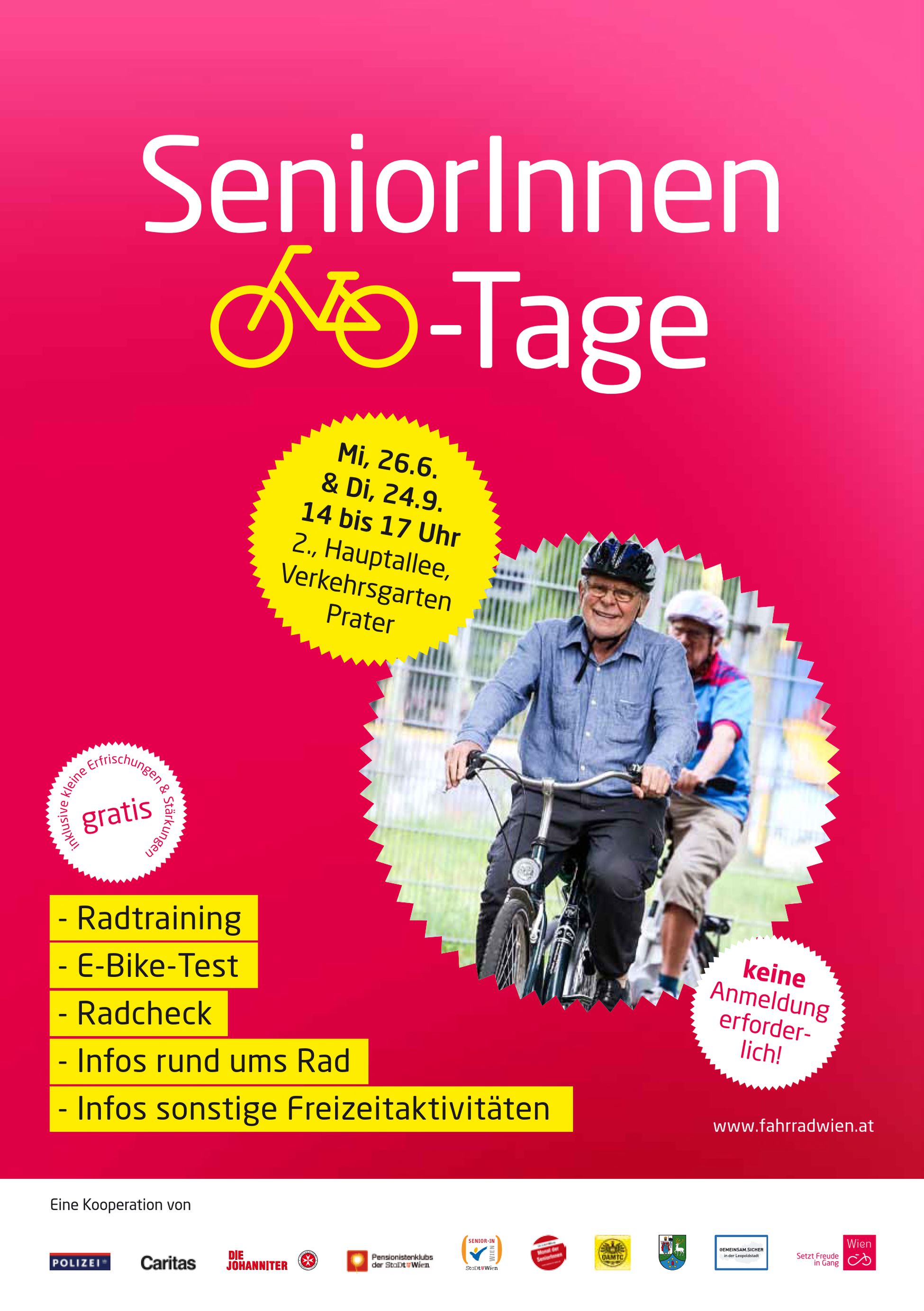 Poster zum SeniorInnen Radtag