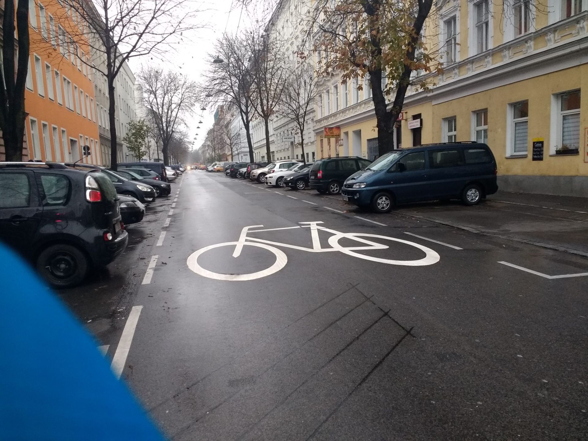 Hasnerstrasse_Fahrradpiktogramme_Foto von Victoria Ser