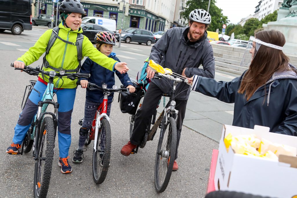 Fahr Fahrrad. Bleib gesund. Sicher und gesund zur Schule | Fahrrad Wien