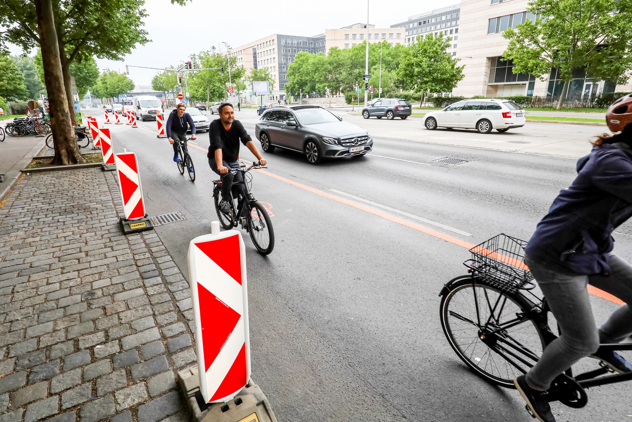 PopUp Bikelanes Gut genutzt von Wiens Radfahrenden