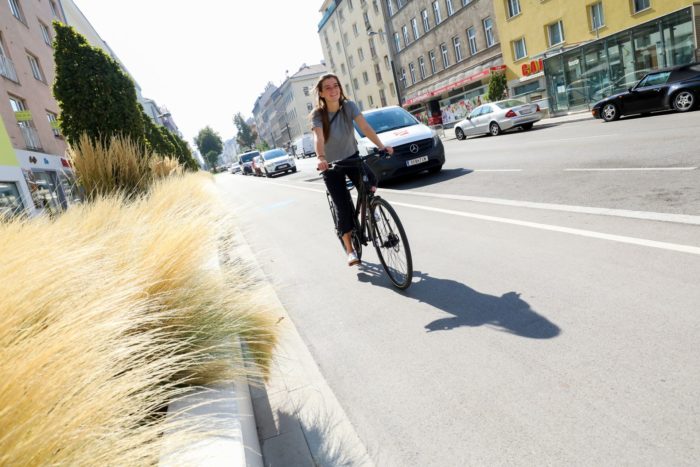 Radweg Favoritenstraße