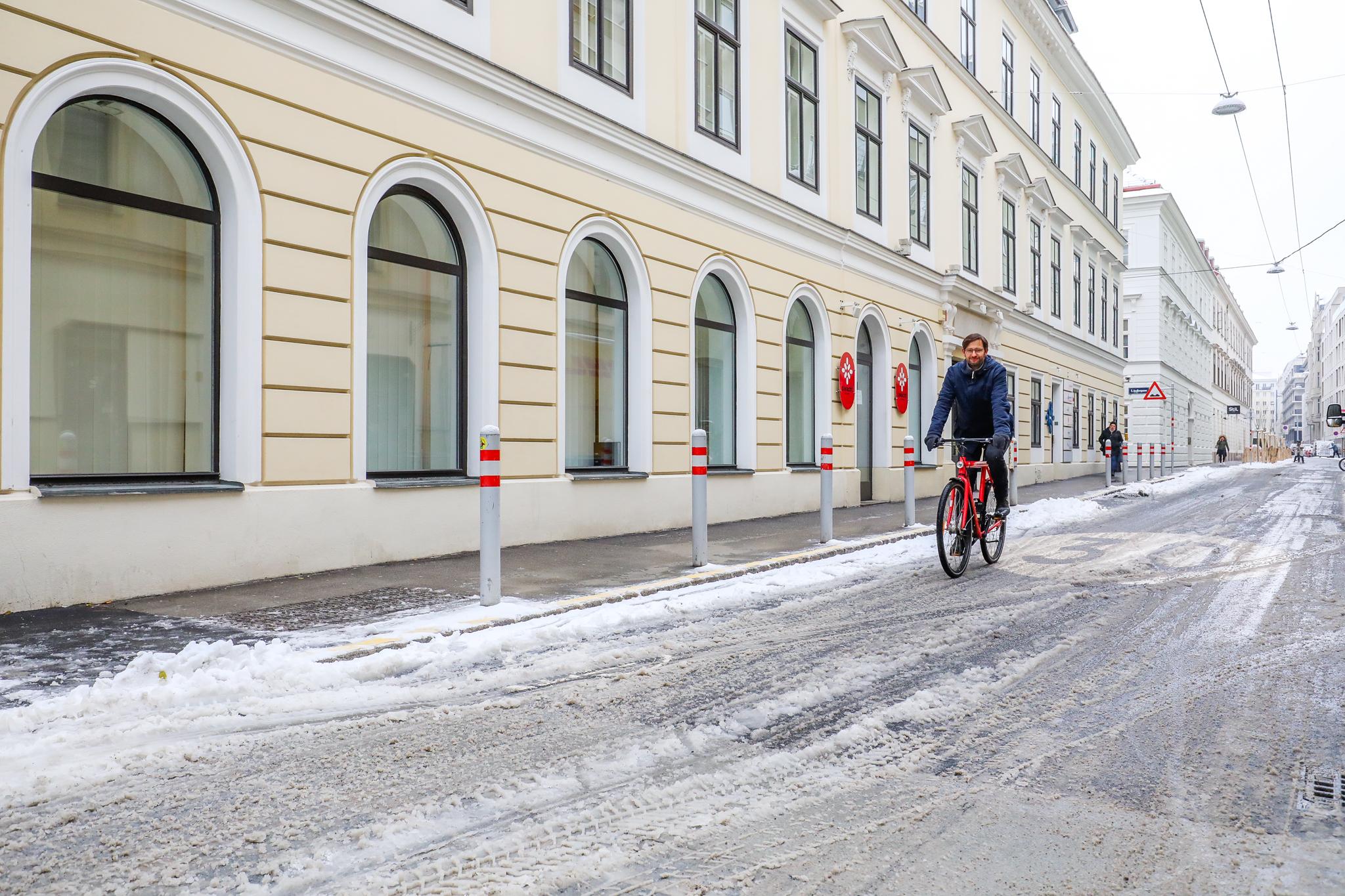 Radfahrer in der Lindengasse, Copyright: MA28/Christian Fürthner