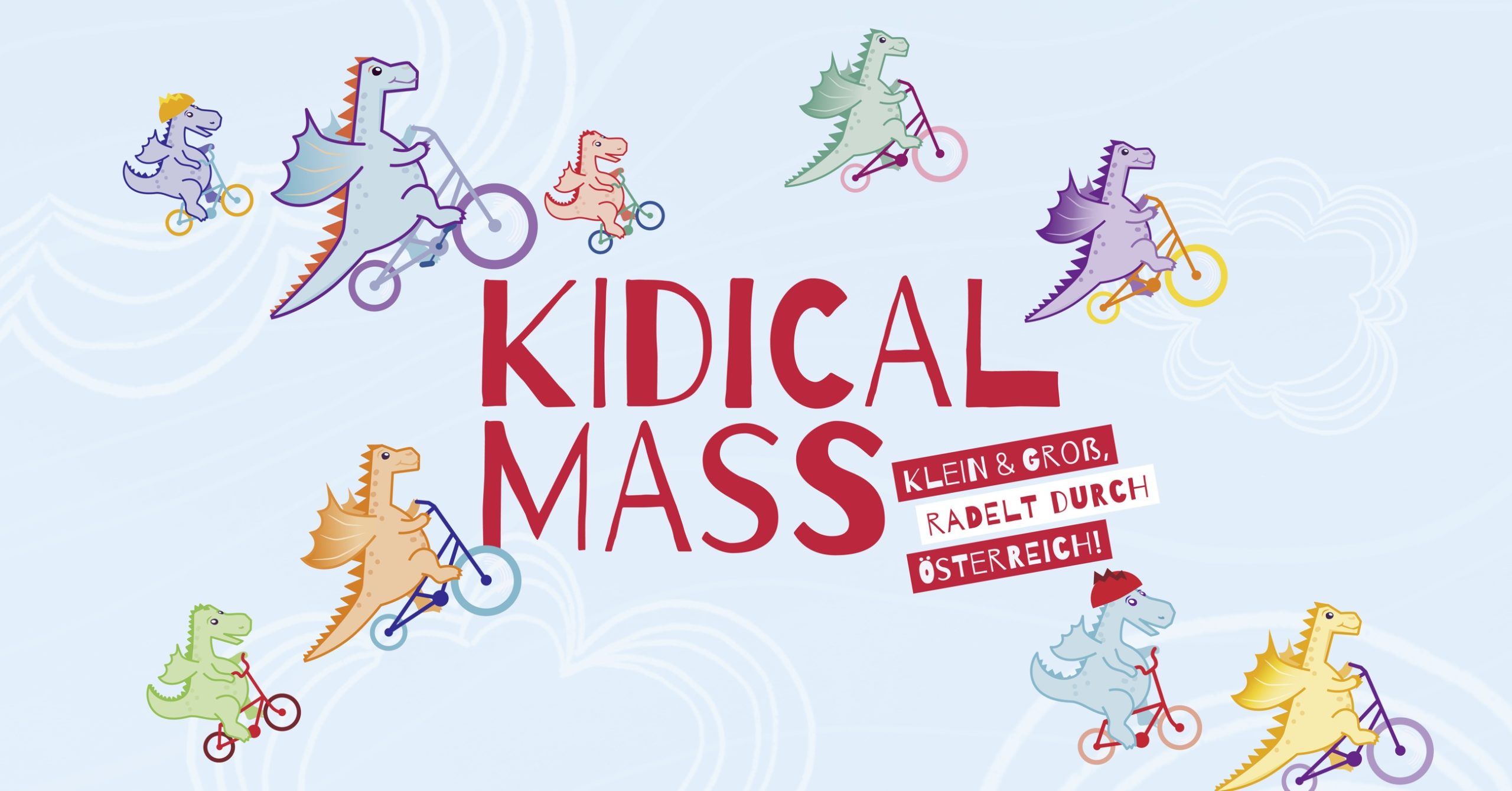 Logo und Drachenfamilie von Kidical Mass