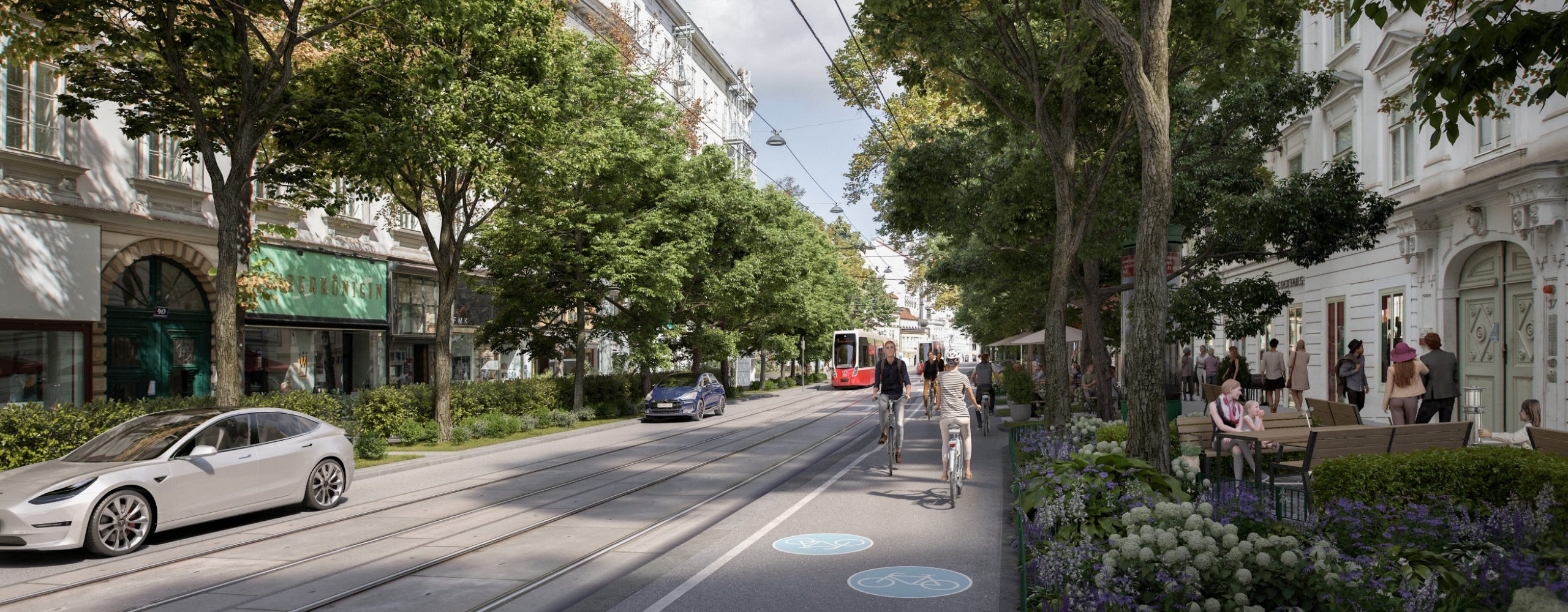 Visualisierung Wioedner Haupststraße