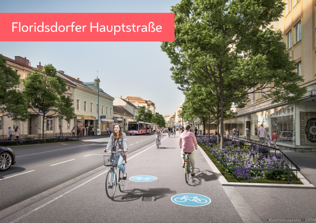 Rendering der Floridsdorfer Hauptstraße