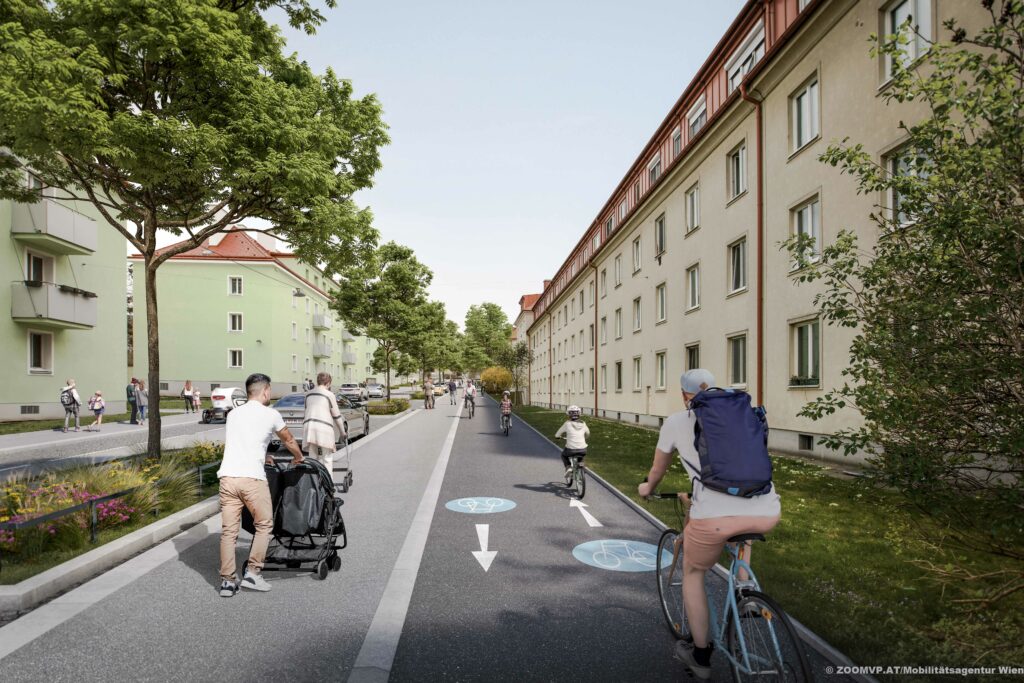 Rendering zur Umgestaltung Deutschordenstraße