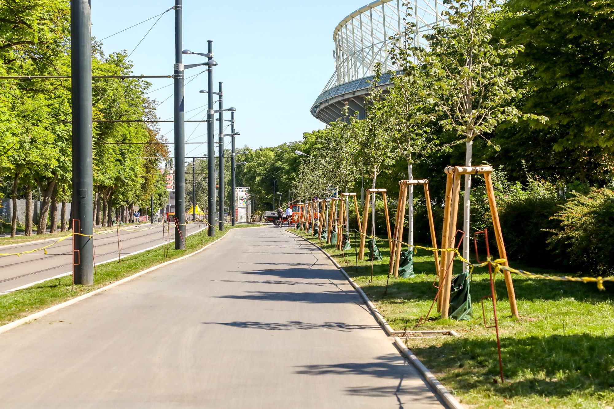 Neue Radwege entlang der Linie 18 – Meiereistraße als Herzstück fertiggestellt!